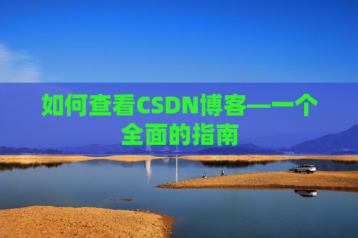 如何查看CSDN博客—一个全面的指南